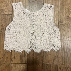 Jenny Yoo collection- lace crop top